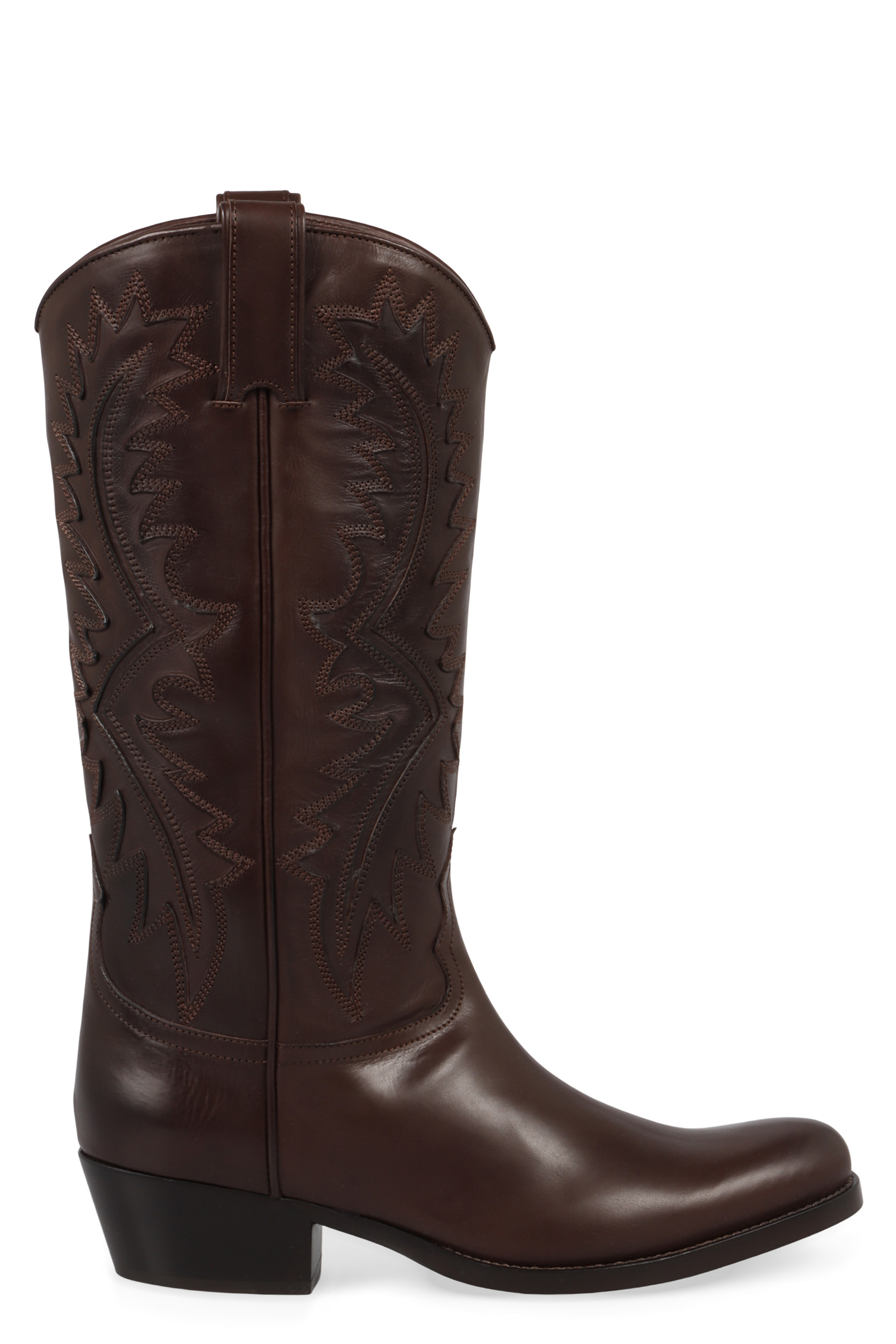 Western boots in leather