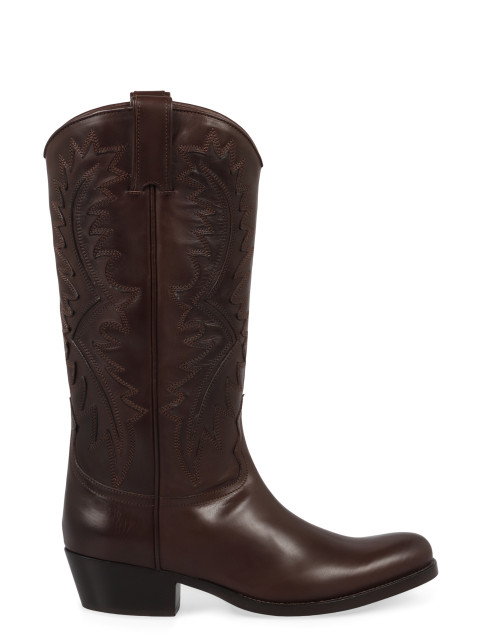 Western boots in leather