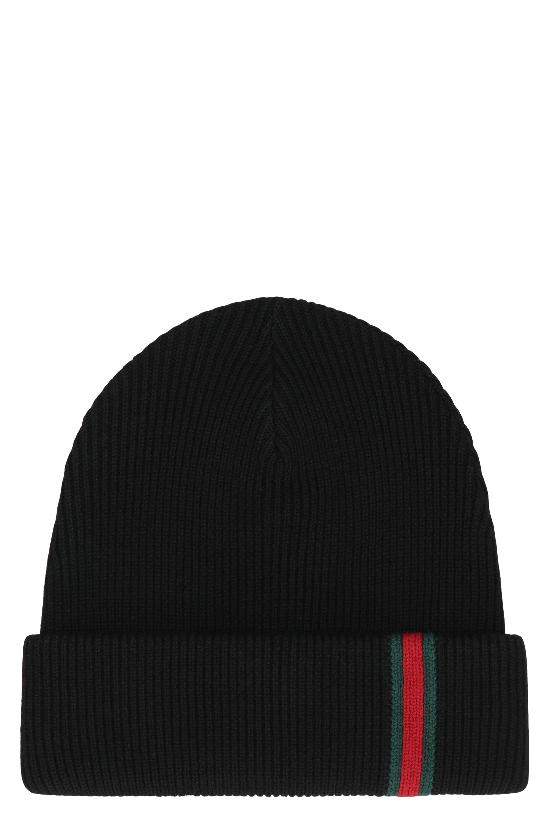 Wool hat with Web detail