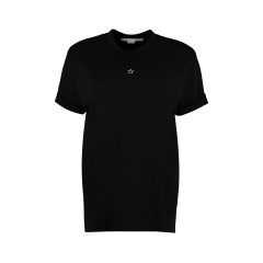 Embroidered star detail cotton t-shirt