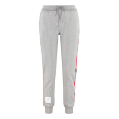 Stretch cotton track-pants