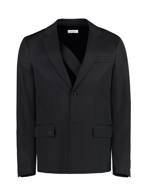 Single-breasted virgin wool jacket