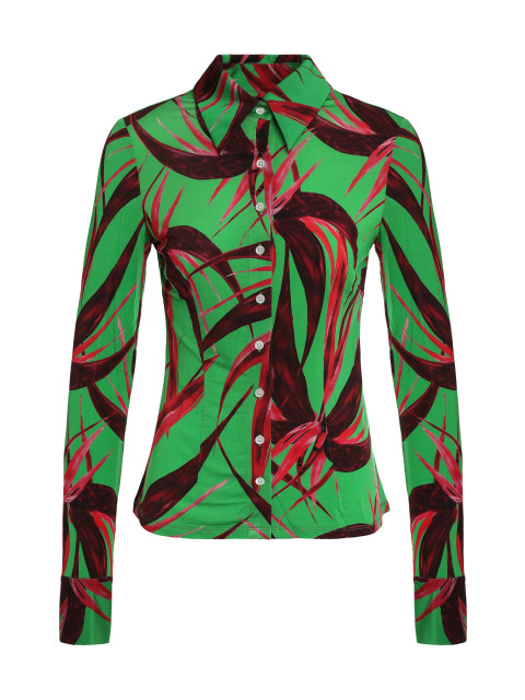Printed viscose blouse
