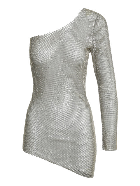 knitted mesh dress