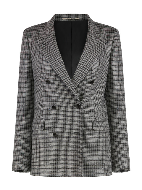 Double-breasted wool jacket