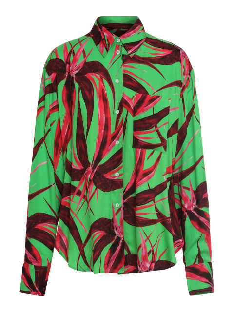 Printed viscose shirt