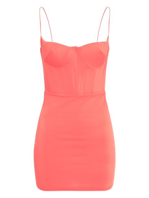 Mini dress in technical fabric