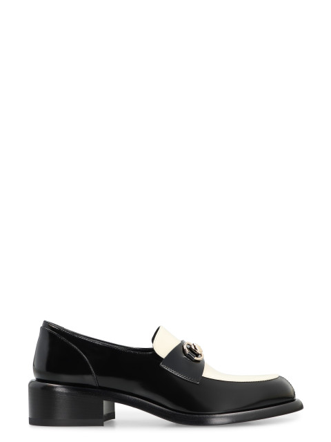 Patent leather moccasins