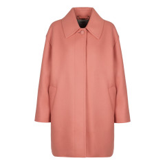 Single-breasted wool coat
