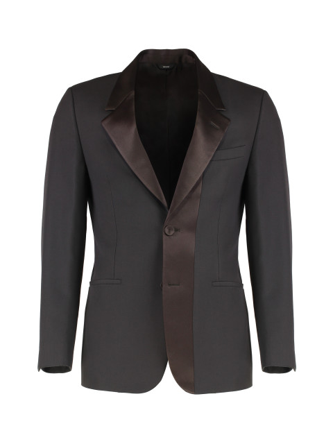Blazer in crepe wool