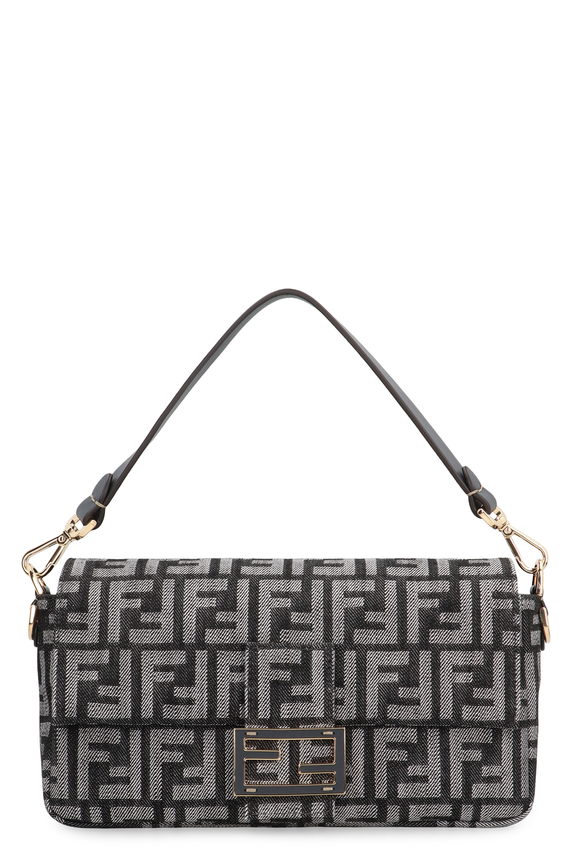 Bag Tote in jacquard FF denim effect