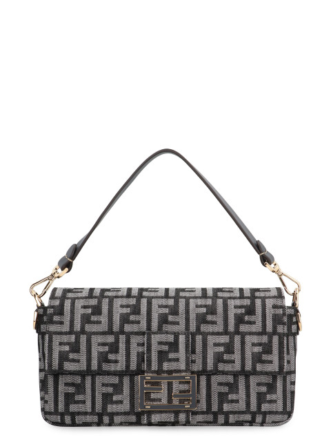 Bag Tote in jacquard FF denim effect