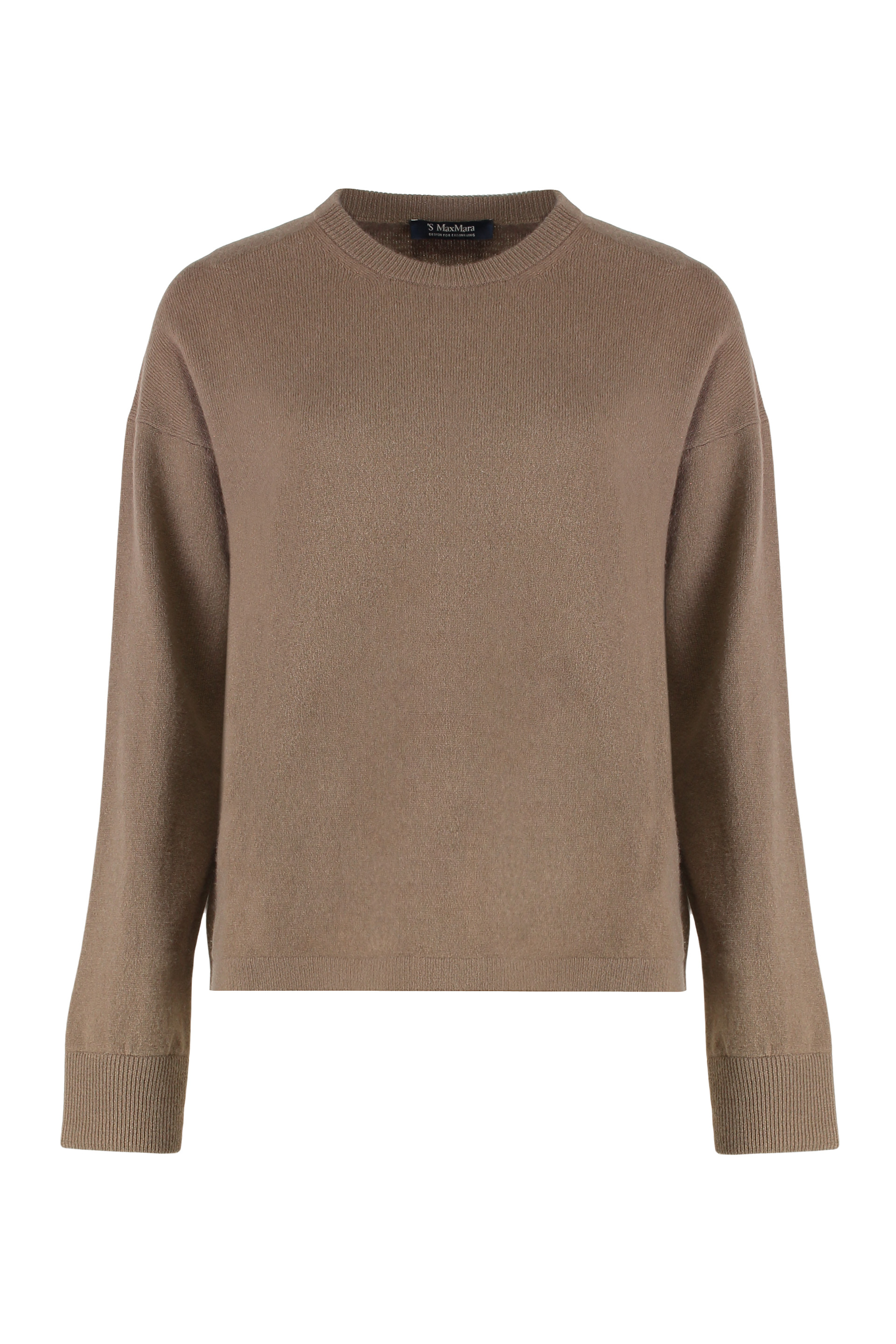 Boxy sweater in wool and cashmere