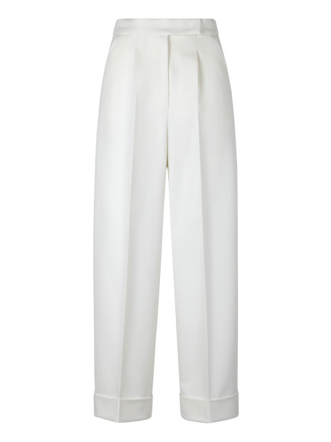 High-waisted wool pants