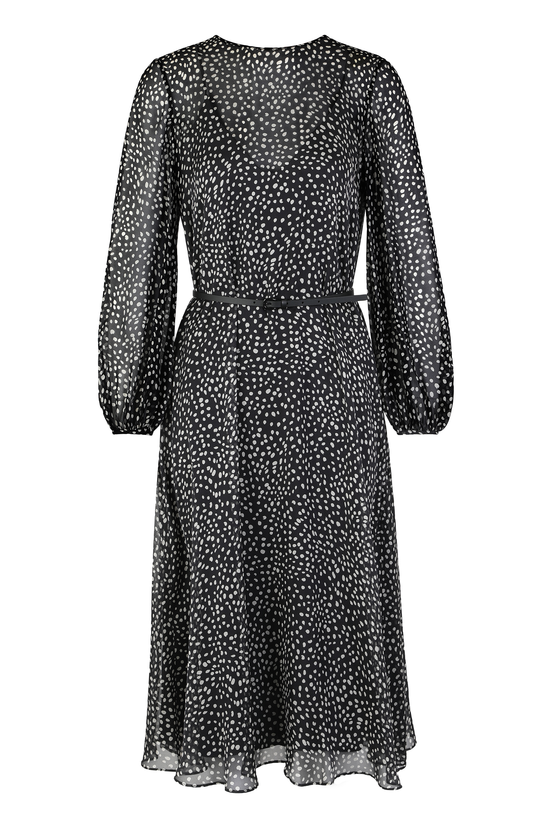 Dress in printed chiffon