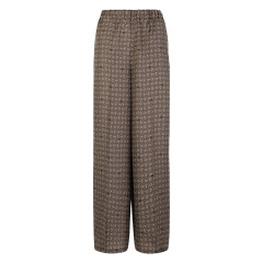 Printed silk pants