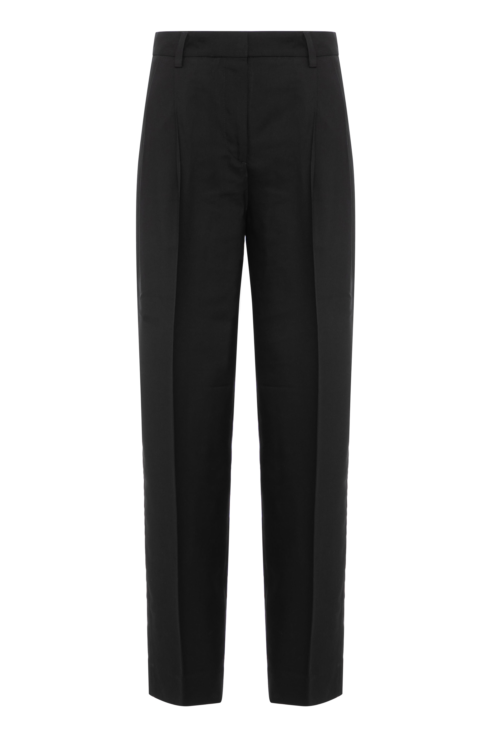 Classic black high-waisted pants