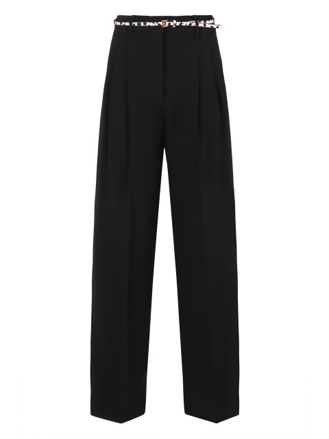 Black cady pants
