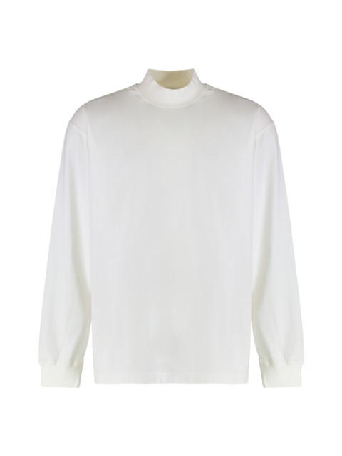 Oversized t-shirt with long sleeves in cotton jersey