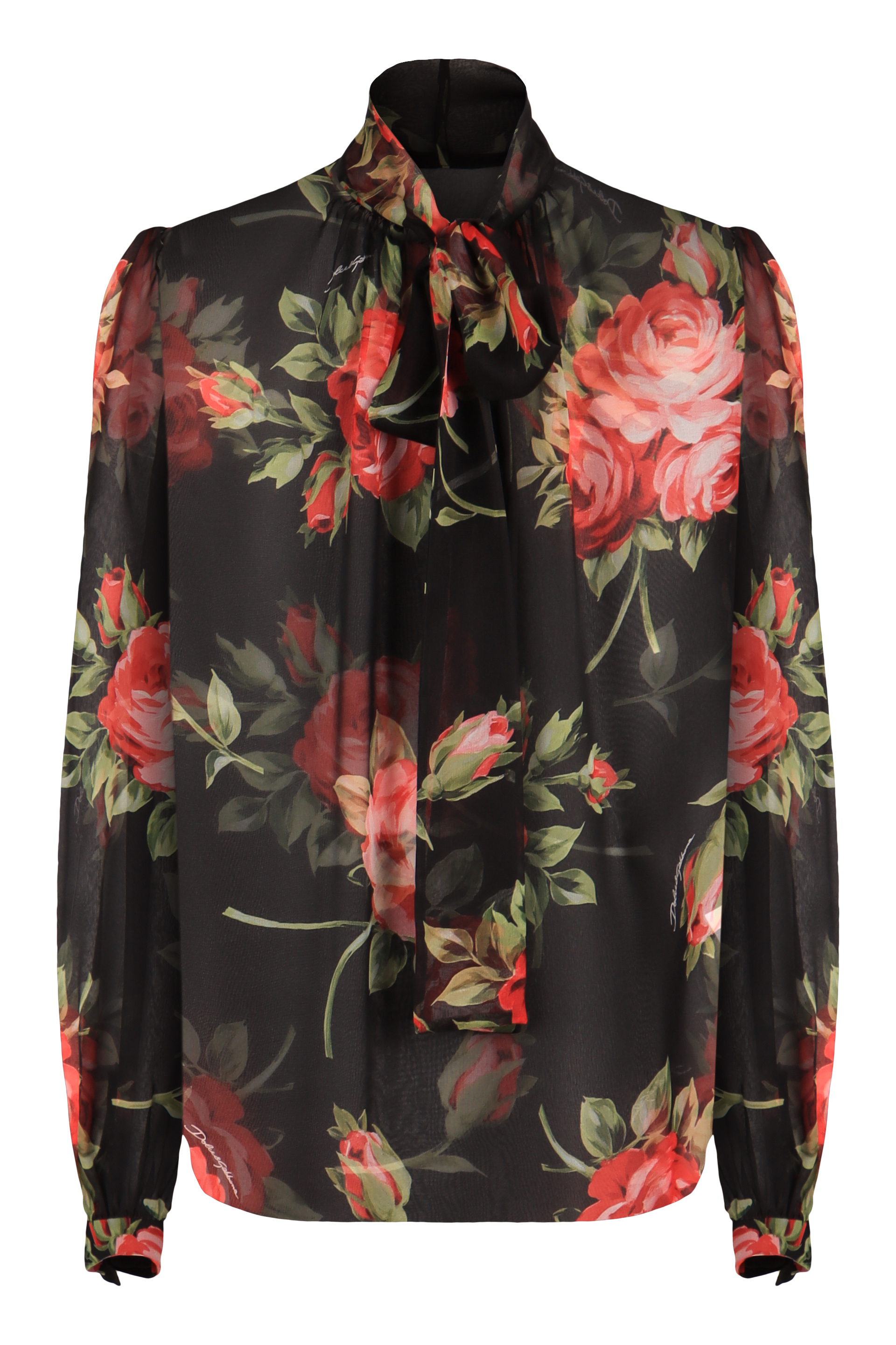 Printed chiffon blouse