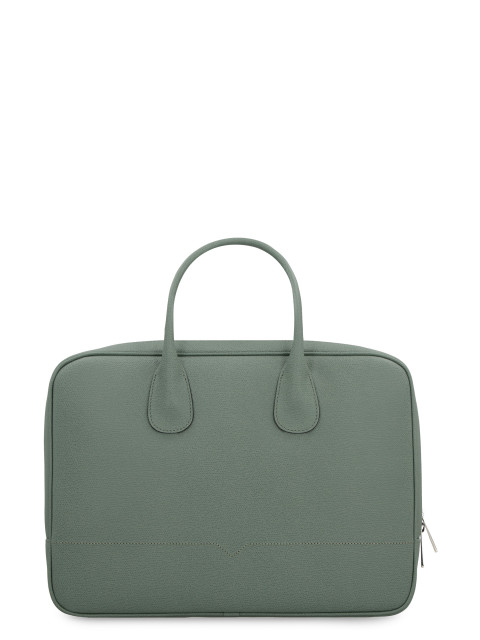 My Logo leather briefcase
