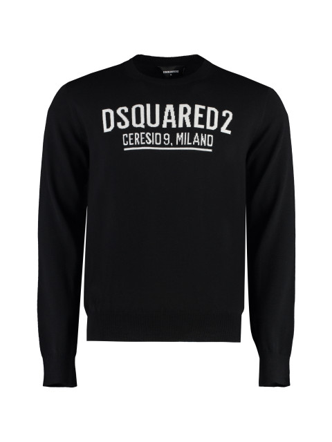 Virgin wool crew-neck sweater