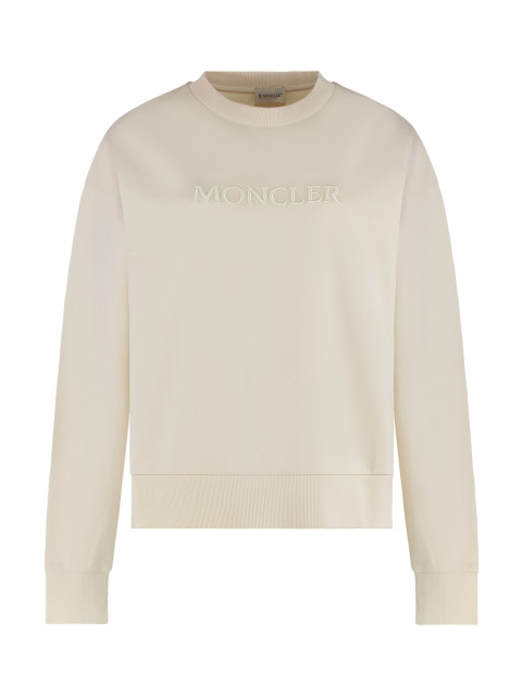 Hoodie with embroidered logo in cotton