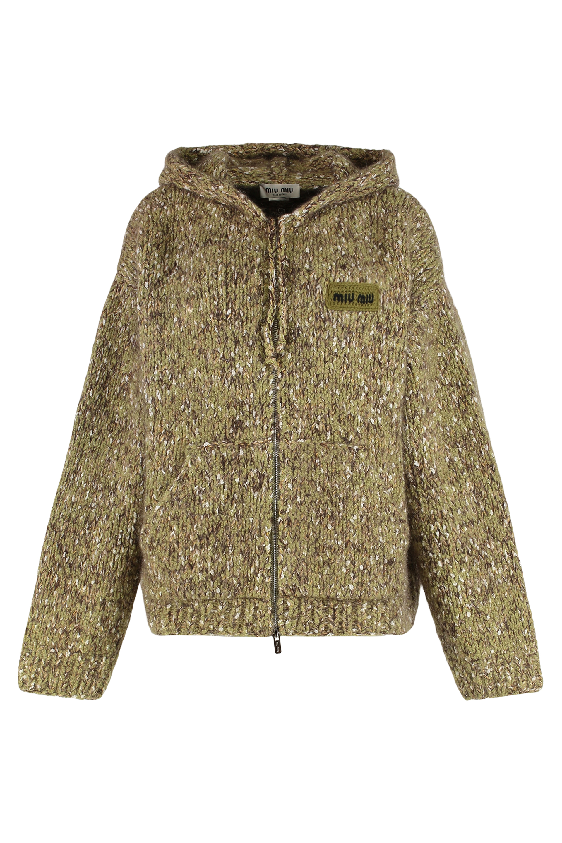 Sweatshirt with zipper and hood