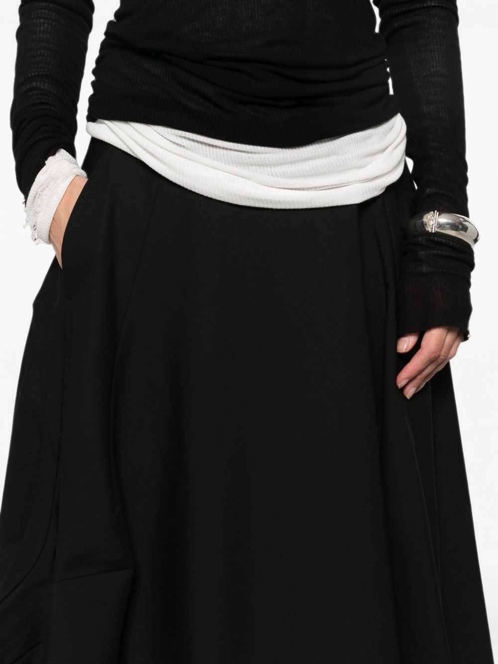 [Comme des Garcons] Midi skirt FW26 GRS0101