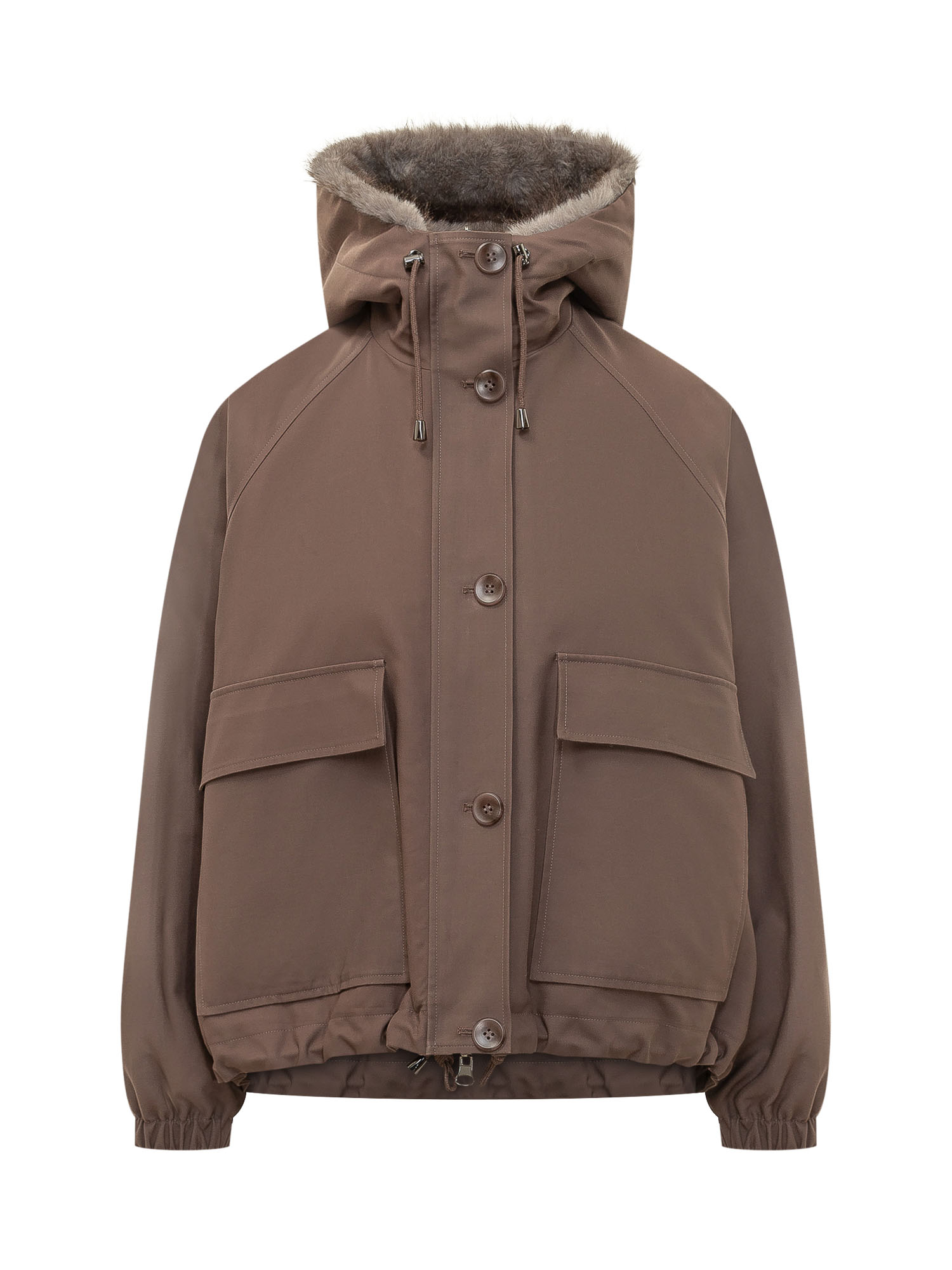 [Valentini 1972] Coat FW26 K6103REV TOFFEE SLATE