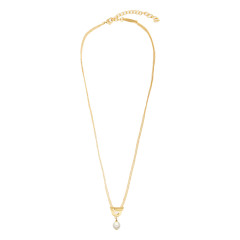 [Salvatore Ferragamo] Necklace FW26 776607760782ORO/PERLE