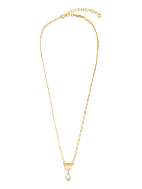 [Salvatore Ferragamo] Necklace FW26 776607760782ORO/PERLE