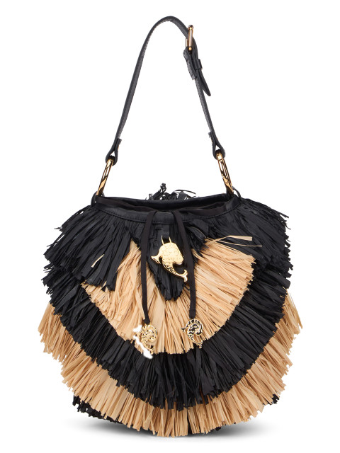 Capriccio tote bag in raffia