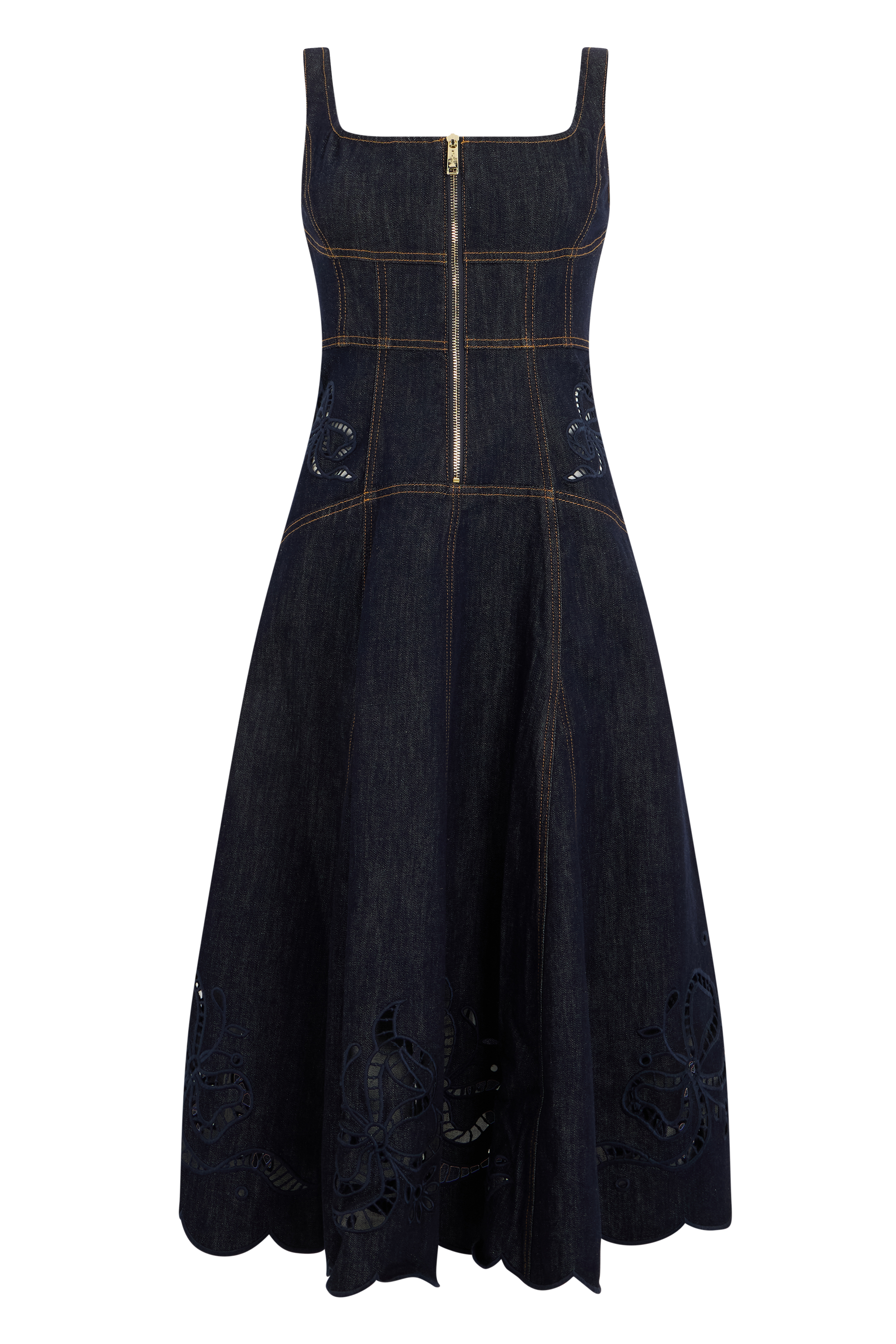 Midi dress in denim