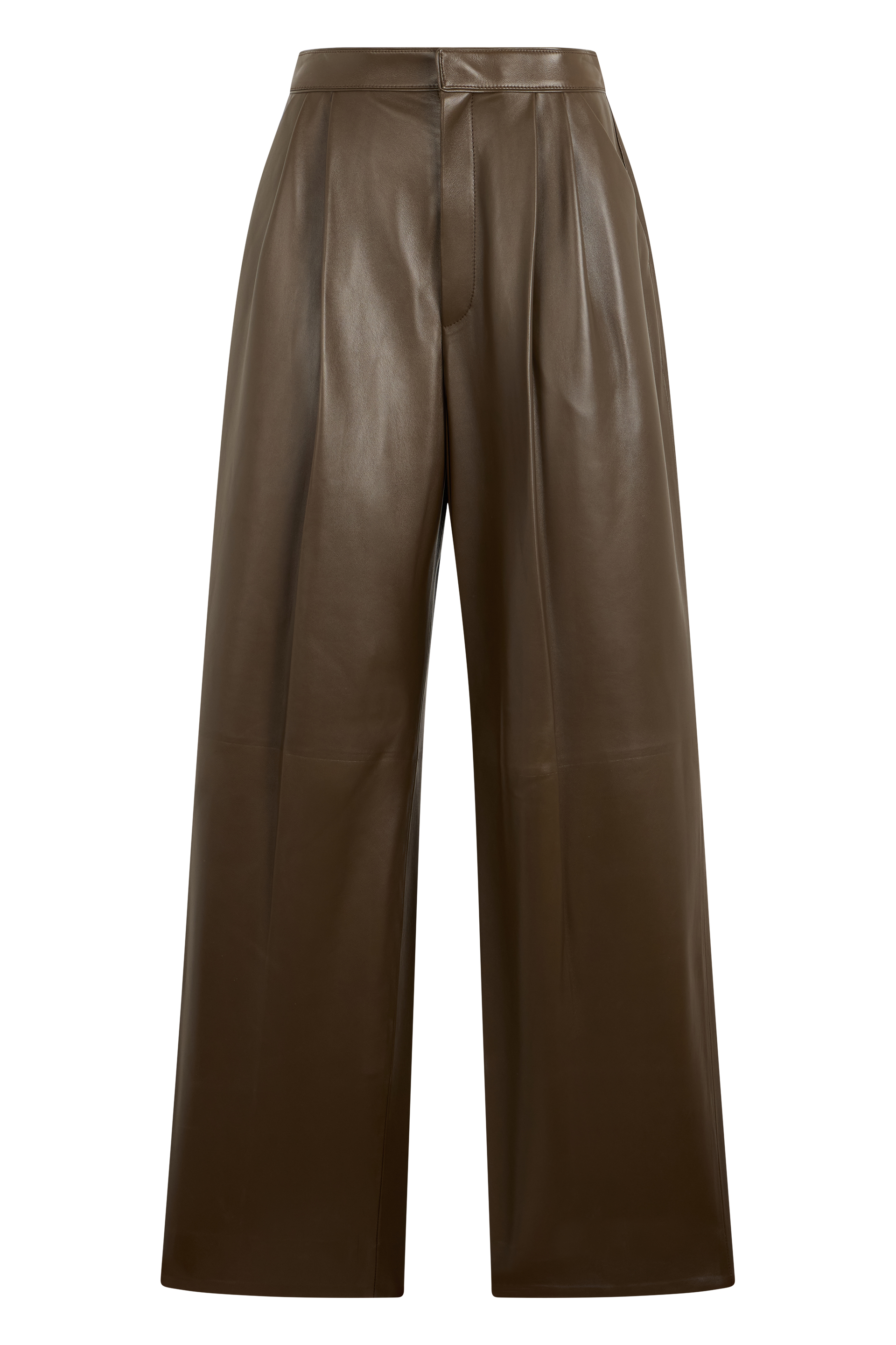 Wide Leather Pants