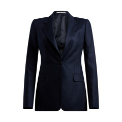 Single-breasted silk blazer