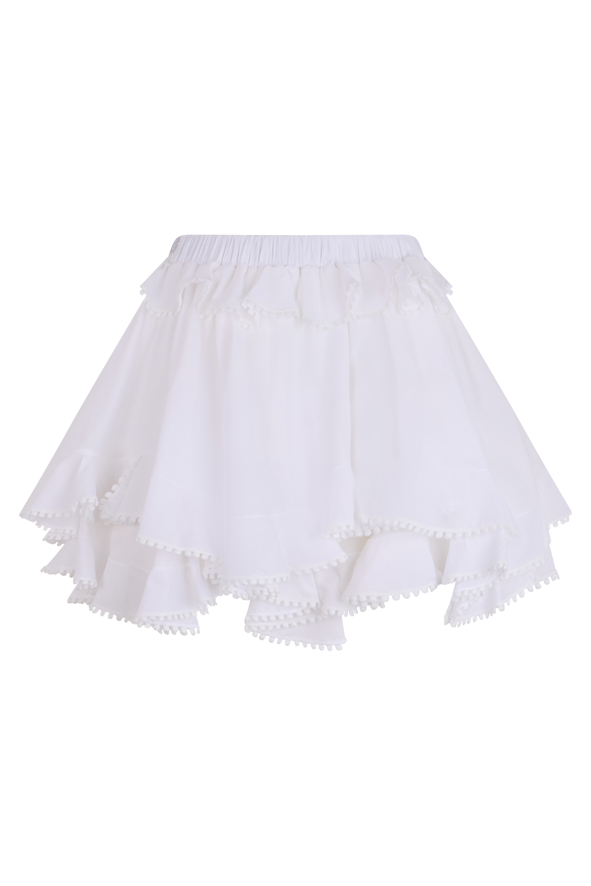 Mini skirt with elastic waistband