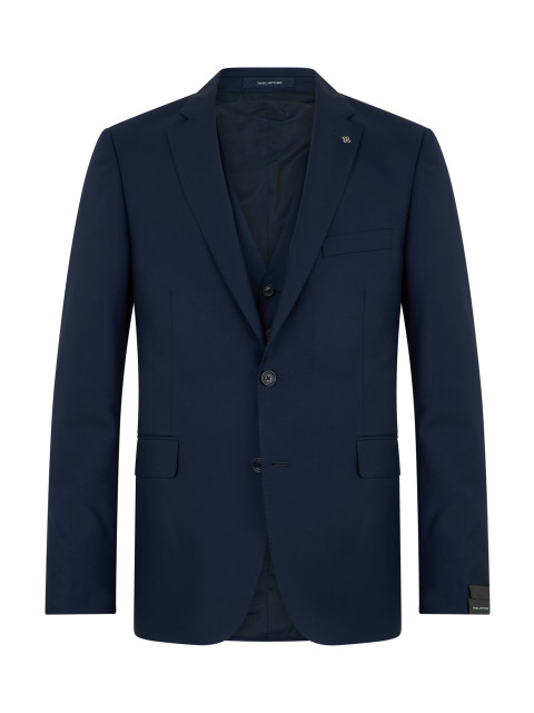 Single-breasted wool coat