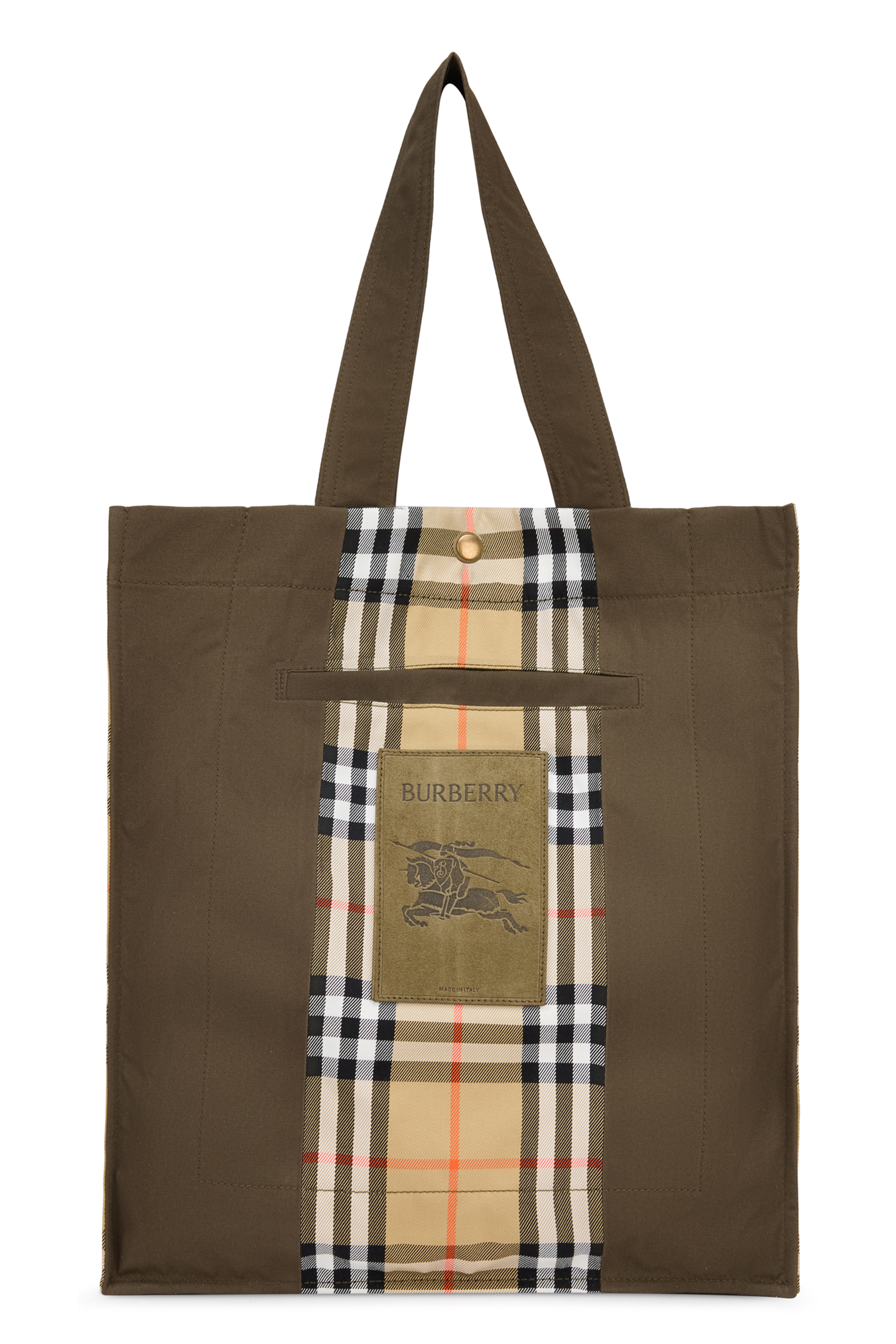 Checkered tote bag
