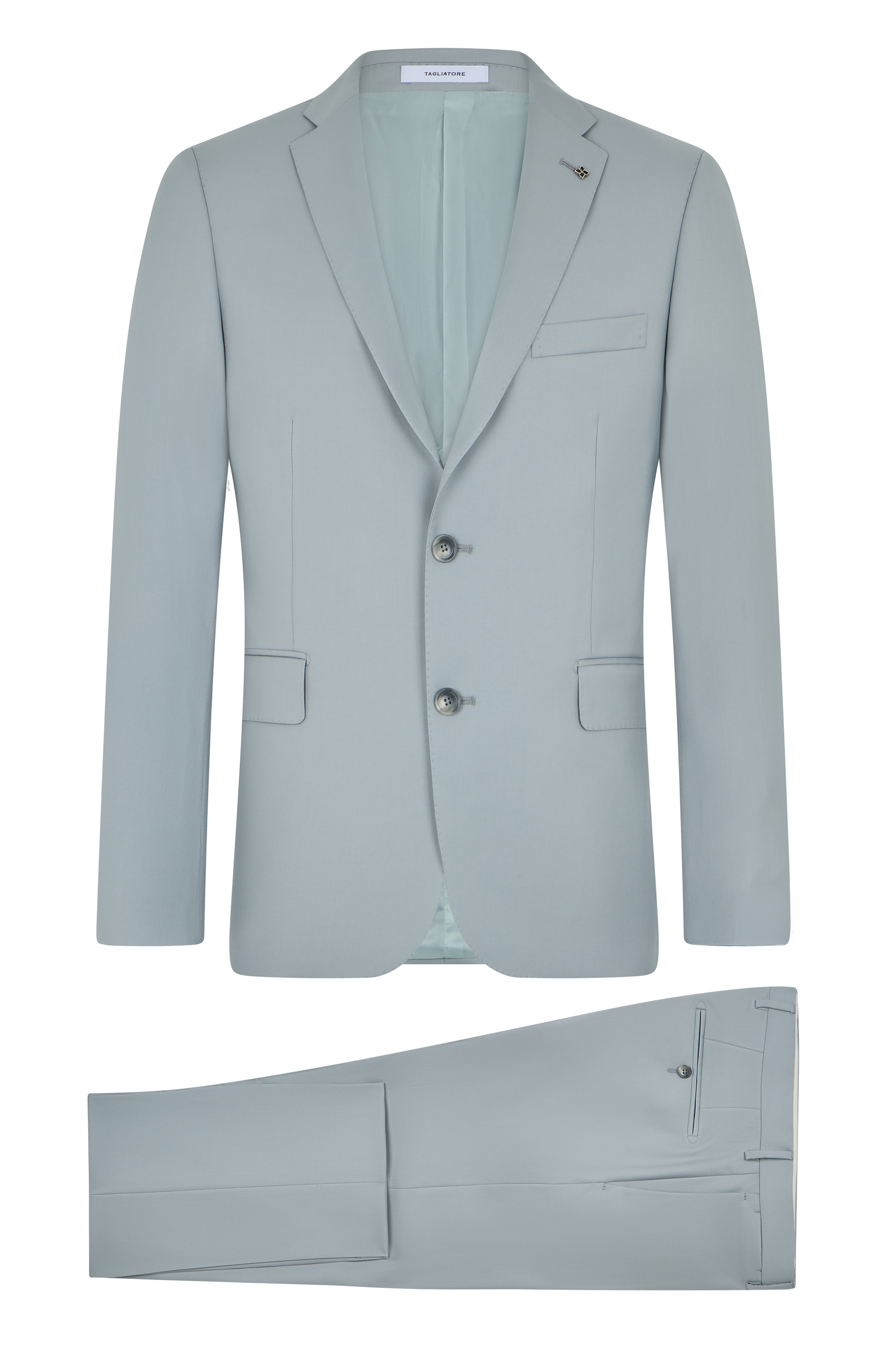 Single-breasted suit in wool