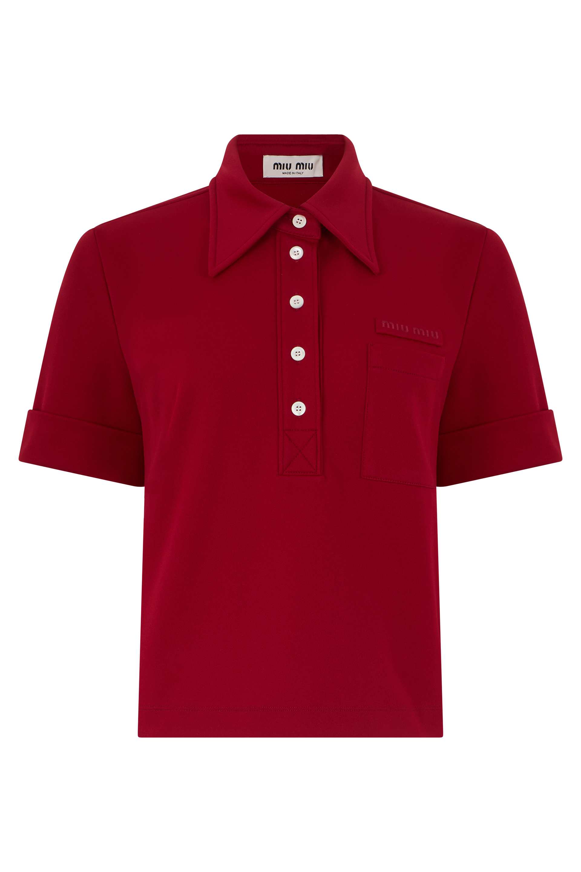 Polo in jersey with short sleeves