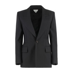 Stretch wool blazer