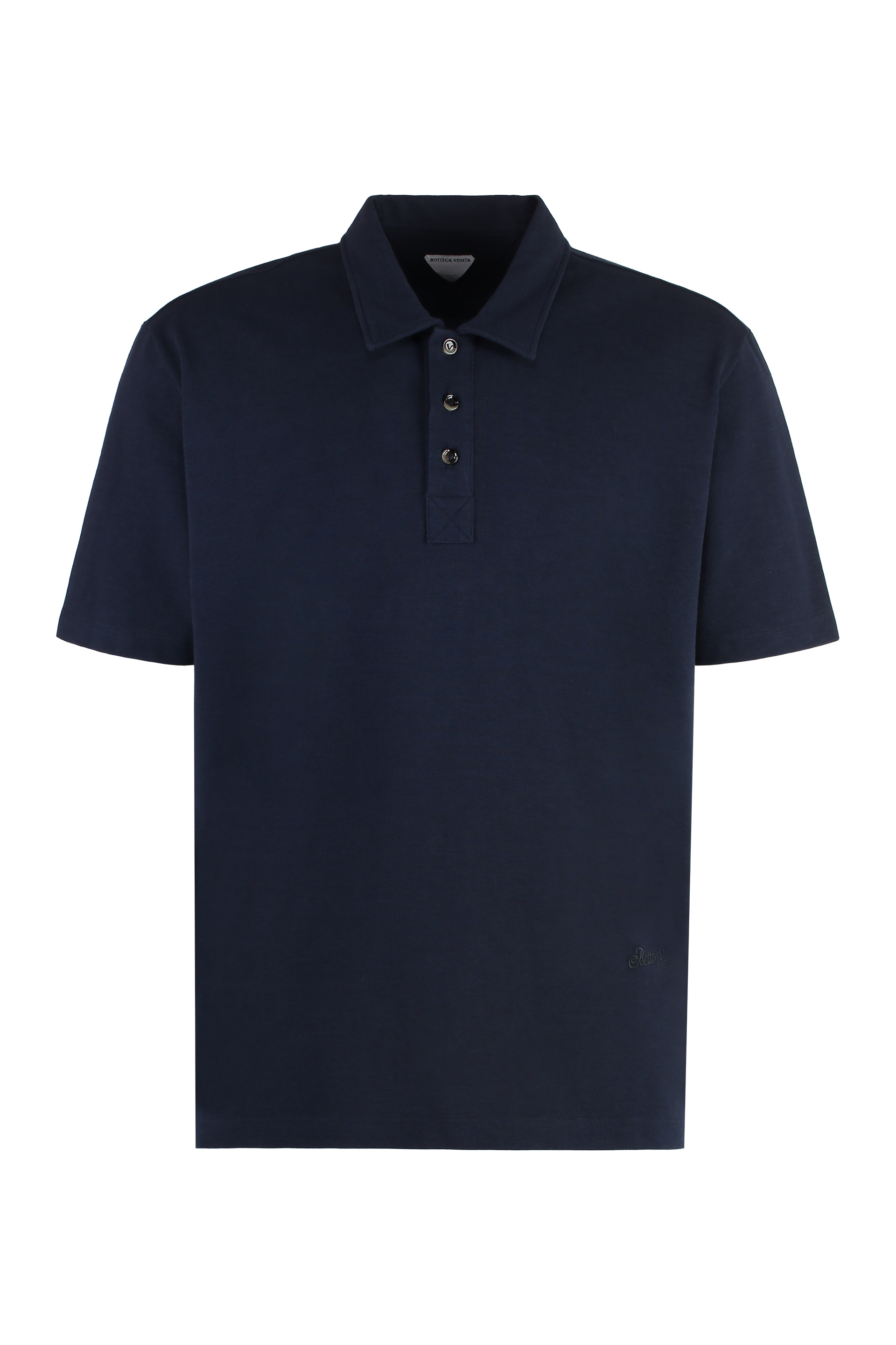 Short sleeve cotton polo shirt
