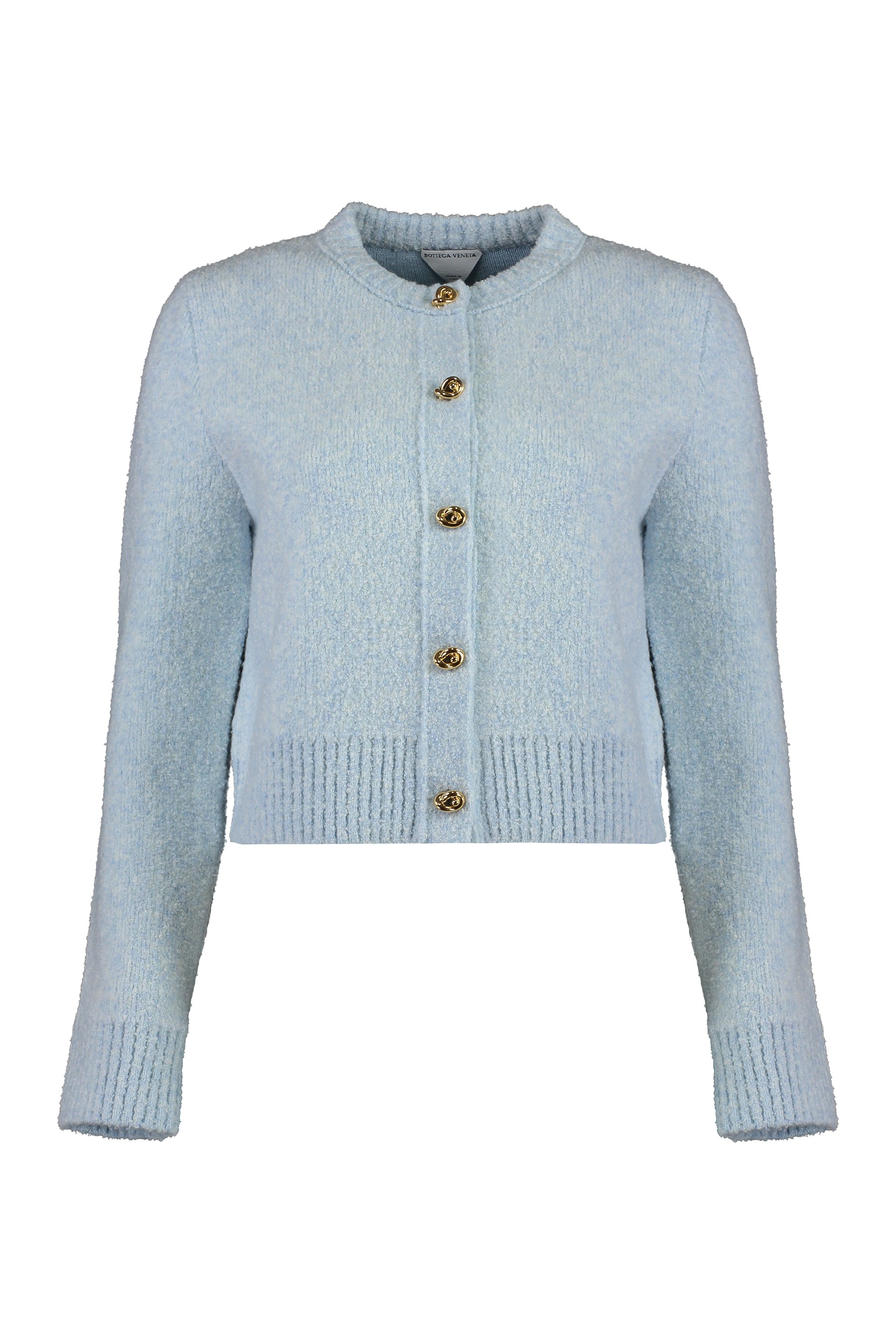 Cardigan in bouclé wool