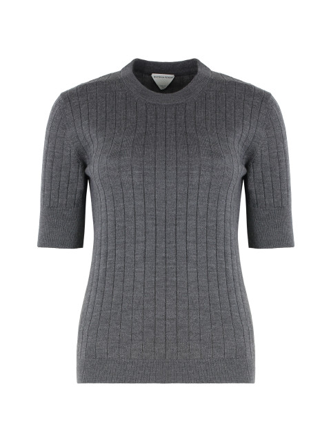 Cotton short sleeve sweater