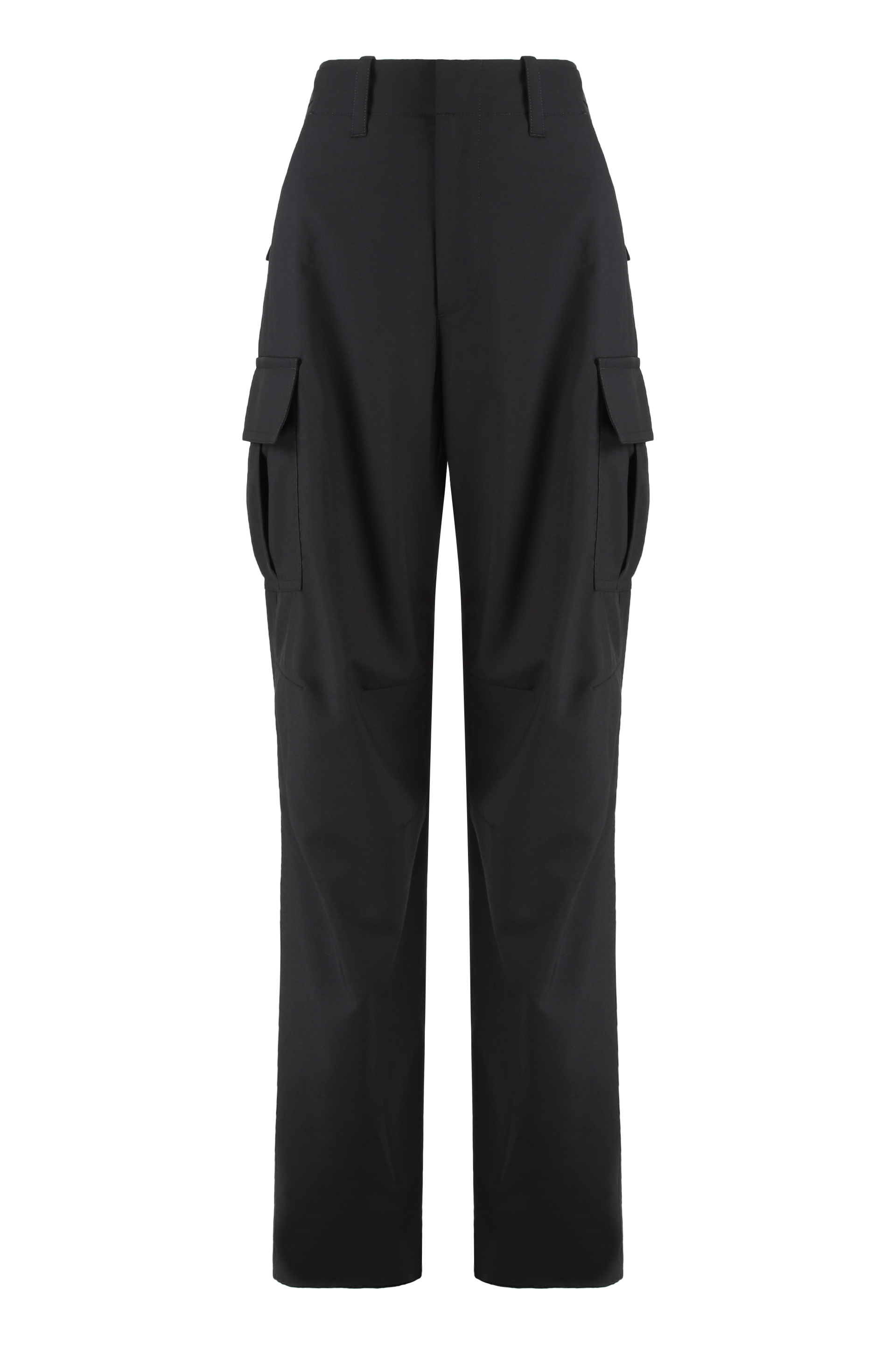Wool cargo trousers