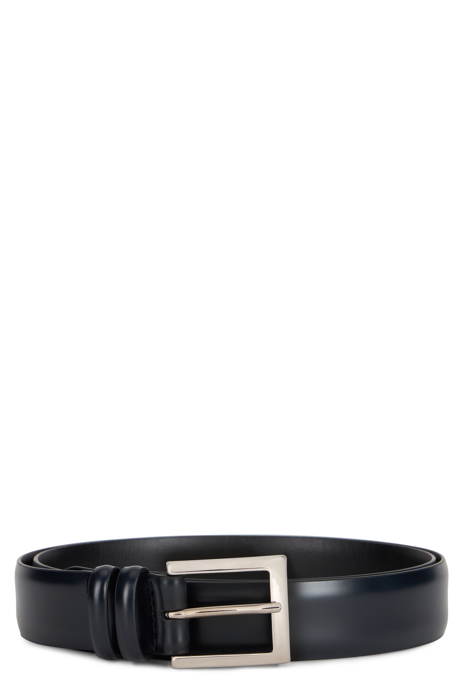 Brushed leather belt