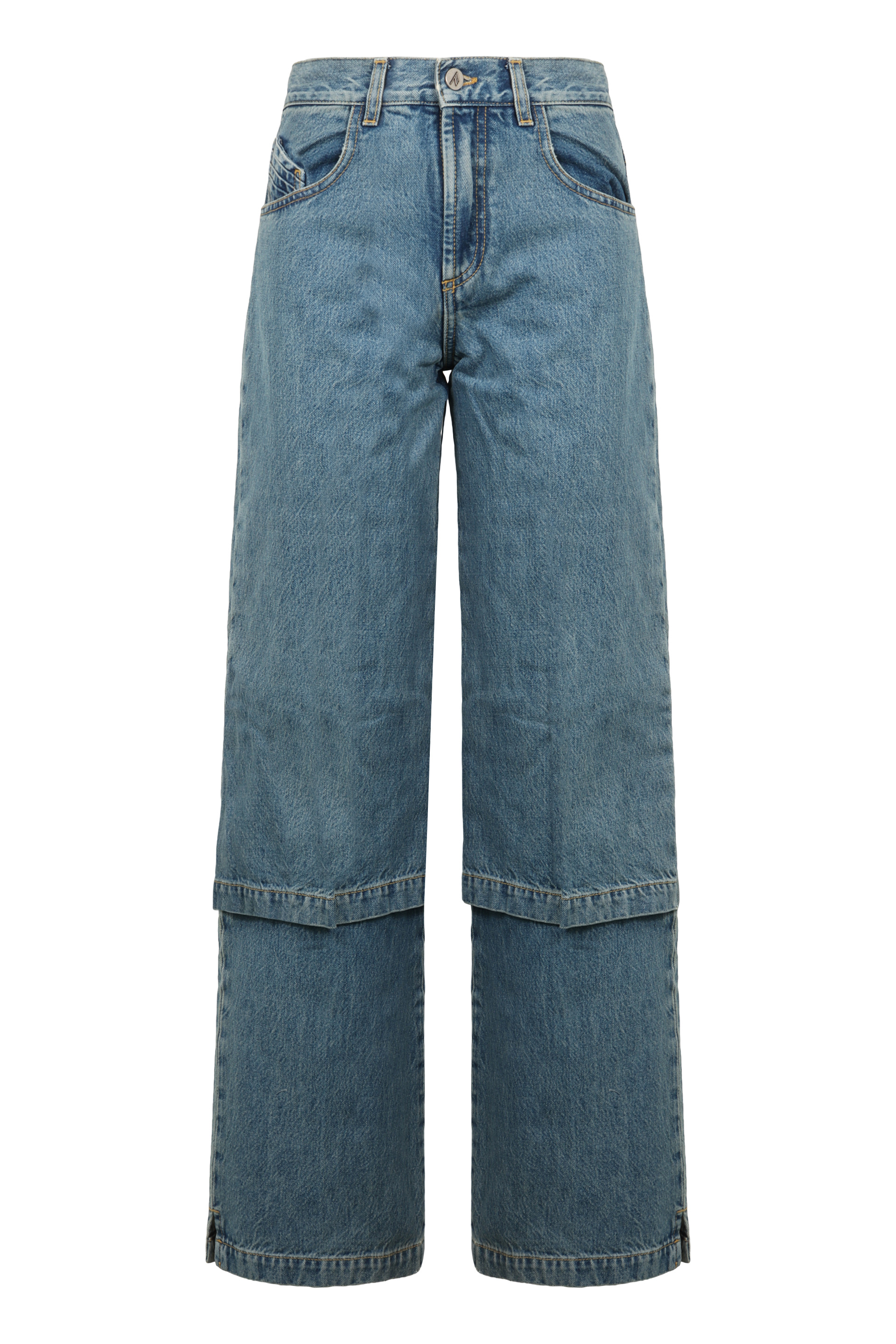 Wide-leg jeans with five pockets