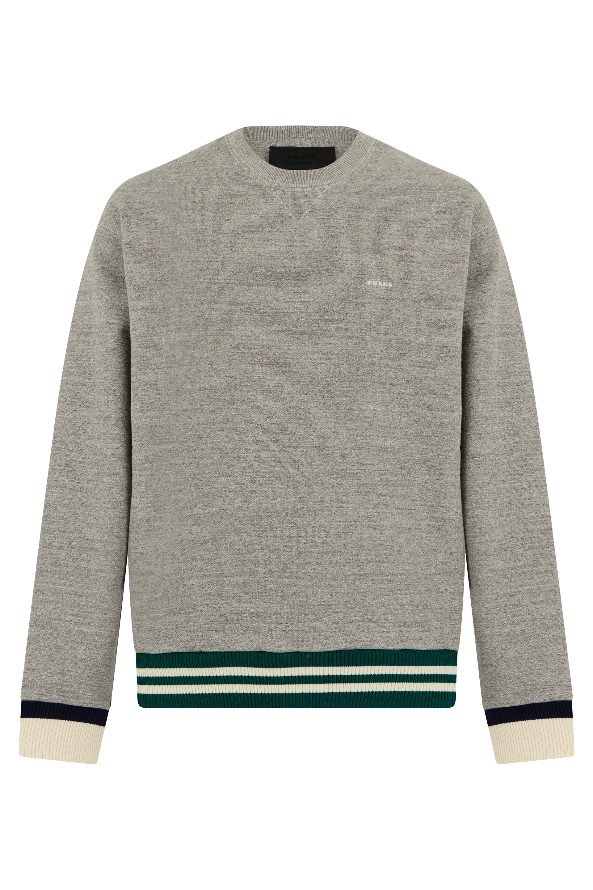 Crew neck sweatshirt in cotton