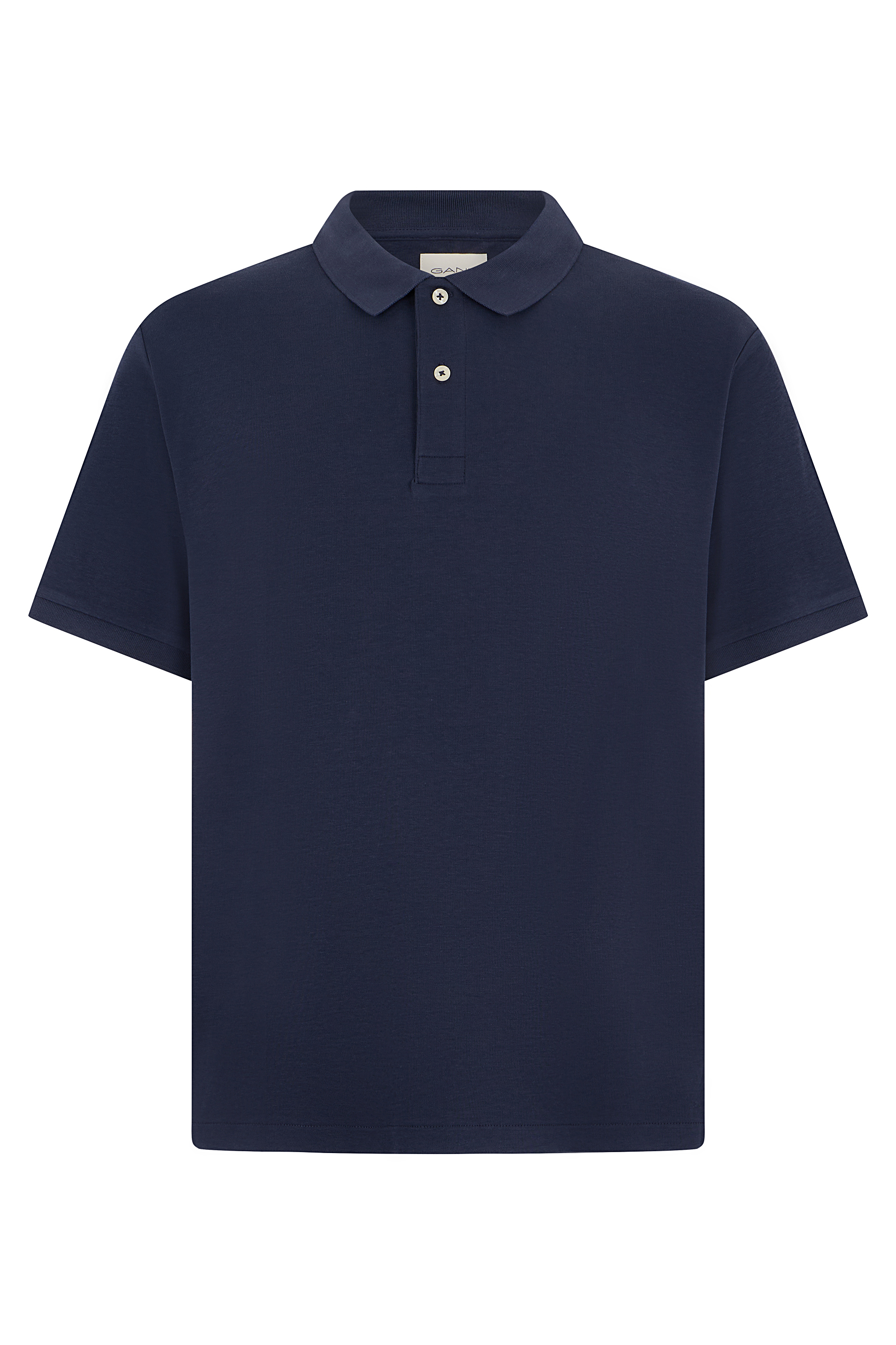Cotton polo with short sleeves